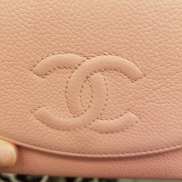 🔥SOLD Auth CHANEL Baby Pink Caviar wallet - Picture 11 of 12